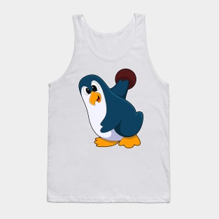 Penguin at Bowling with Bowling ball Tank Top